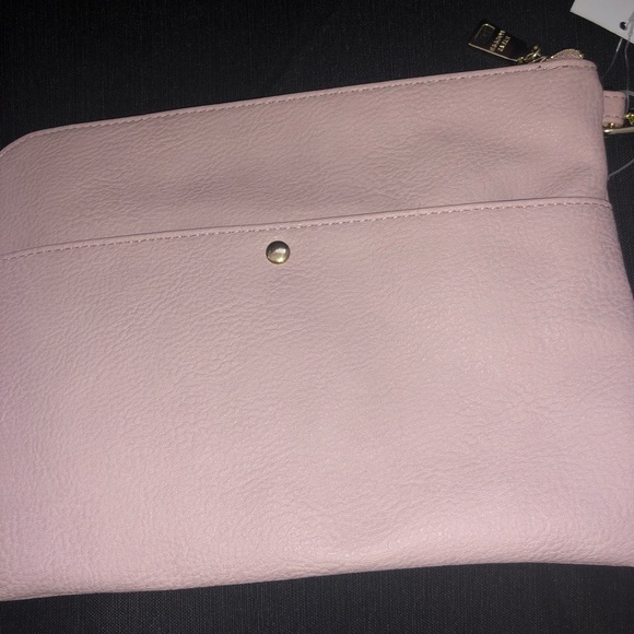 Steve Madden Large Embossed Pink Pouch - Picture 2 of 4